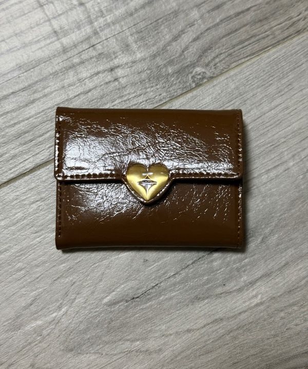 ★Fennec★ HEARTY FLAP WALLET MOCHA BROWN FB1WT01MBF MUSINSA | fennec HEARTY FLAP WALLET - MOCHA BROWN