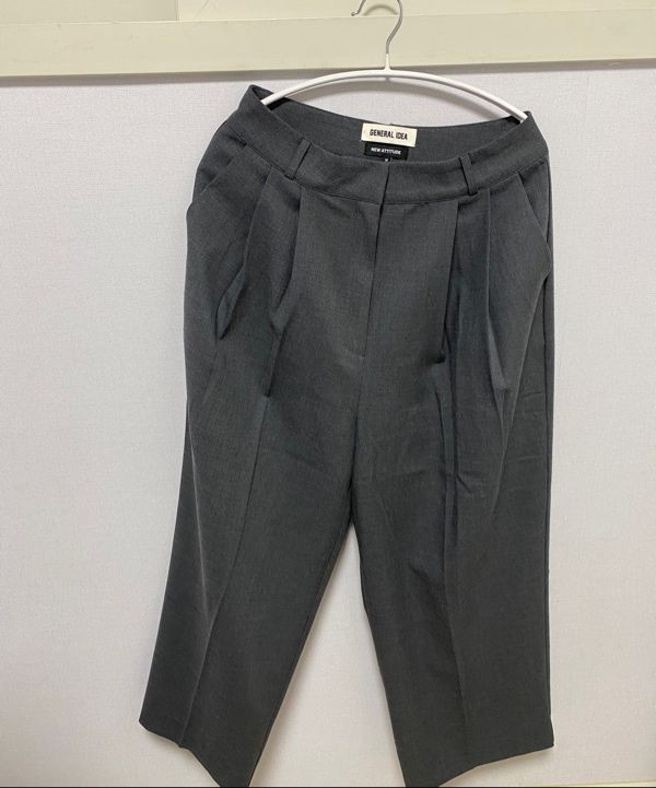 ★GENERAL IDEA★ WOMAN Tutu Wide Slacks [CHARCOAL] / WBE1L11 MUSINSA | GENERAL IDEA Tutu Wide Slacks [BLACK] / WBE1L11506