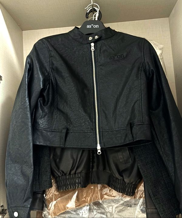 MUSINSA公式 | ASON SLIM LEATHER JACKET