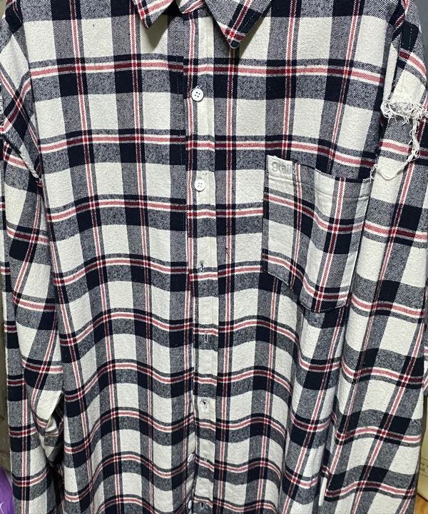 GRAILZ ■ DISTRESSED CHECK SHIRTS MUSINSA | GRAILZ DISTRESSED CHECK SHIRTS [IVORY]