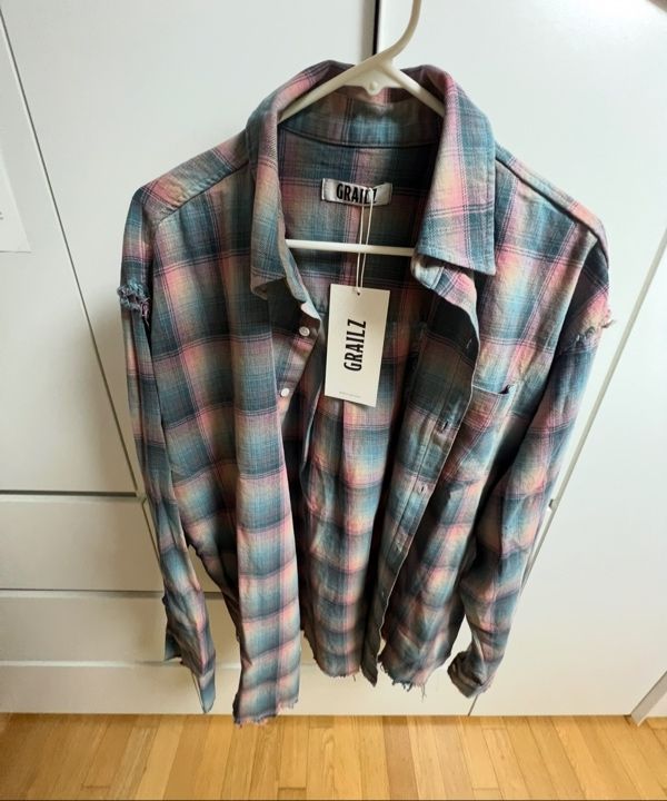 GRAILZ ■ DISTRESSED CHECK SHIRTS MUSINSA | GRAILZ DISTRESSED CHECK SHIRTS [IVORY]