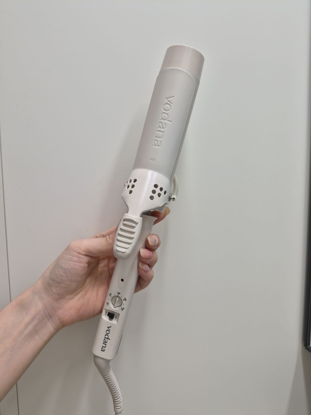 MUSINSA | VODANA Glam Wave 40mm Jumbo Curling Iron Ivory Mood