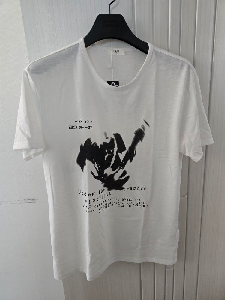 ★LMOOD★ Electric graphic slouchy half t-shirt white MUSINSA | LMOOD Electric graphic slouchy half t-shirt white