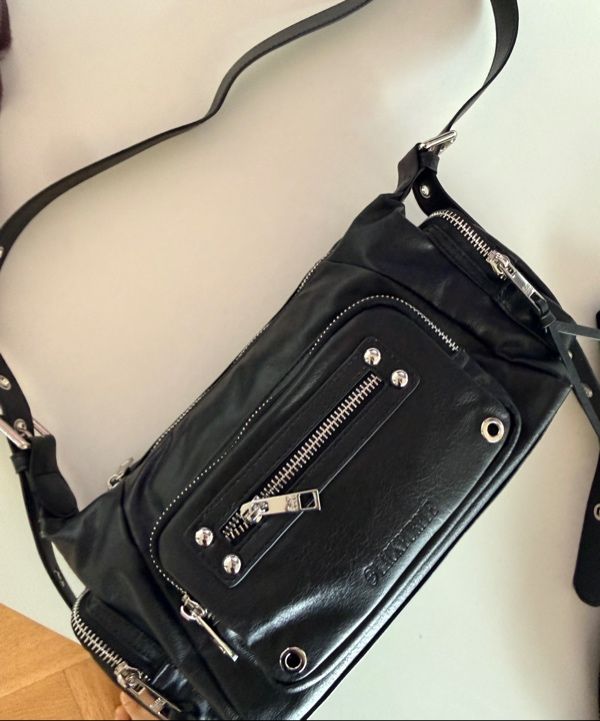 MUSINSA | BLACK PURPLE Marco Bag_BLACK