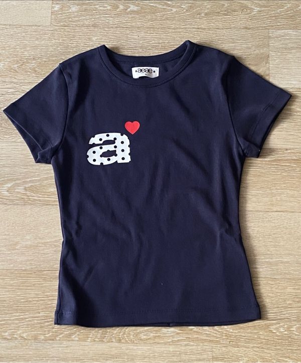 aeae ドット PK Tシャツ ネイビー MUSINSA公式 | AEAE DOT SMALL LETTER TEE [NAVY]