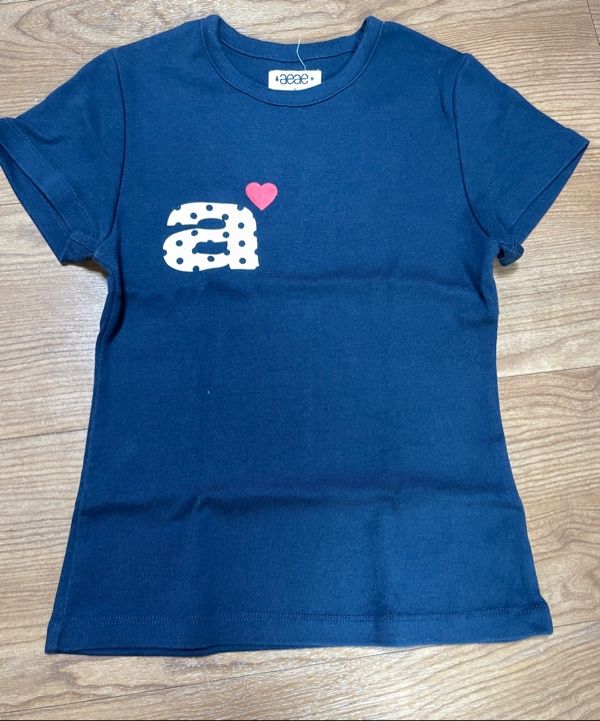 DOT SMALL LETTER TEE [NAVY] – aeae JAPAN