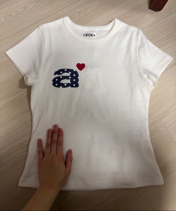 [AEAE]DOT SMALL LETTER TEE【NAVY】【DOT SMALL LETTER TEE MUSINSA | AEAE DOT SMALL LETTER TEE [NAVY]