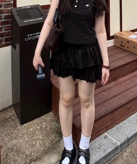 MUSINSA公式 | AEAE DOT PK T-SHIRTS [BLACK]