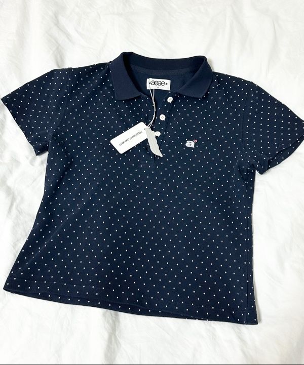MUSINSA公式 | AEAE DOT PK T-SHIRTS [BLACK]