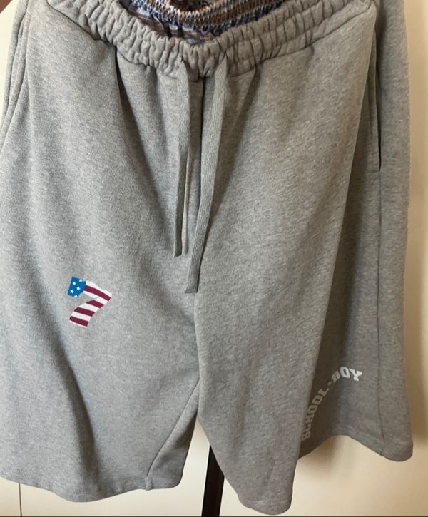 MUSINSA | AEAE TRUNK LAYERED SWEATSHORTS [MELANGE GREY]