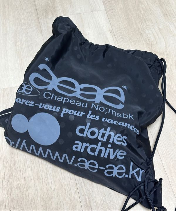 ★2025SS新作★aeae★WEB LOGO DOT GYM SACK WEB LOGO DOT GYM SACK [GREY] – aeae JAPAN