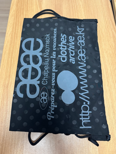 MUSINSA公式 | AEAE WEB LOGO DOT GYM SACK [GREY]