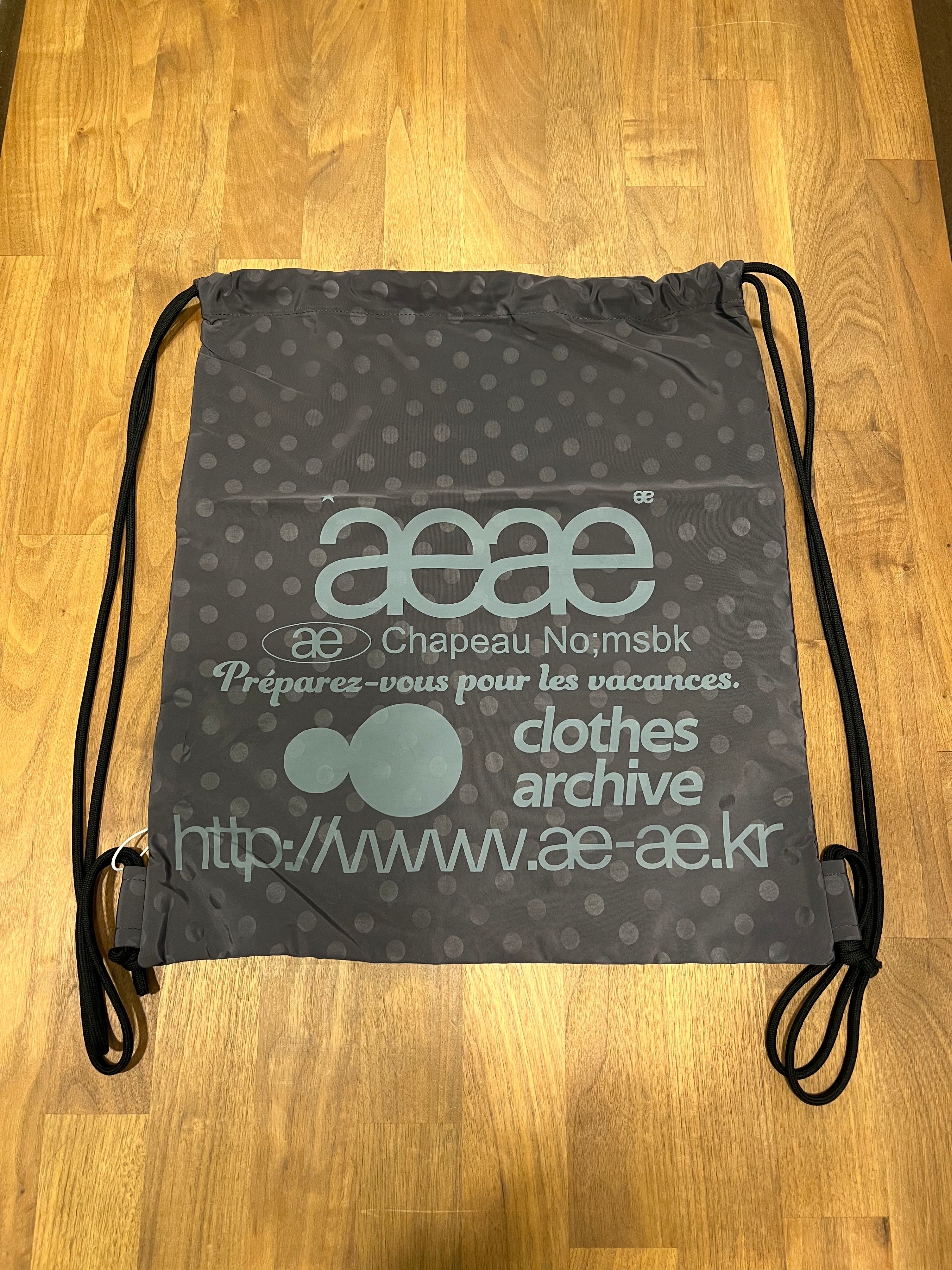 バックパック・リュック [AEAE] 25SS WEB LOGO DOT GYM SACK ☆2025SS新作☆aeae☆WEB LOGO DOT GYM SACK (AEAE/バックパック