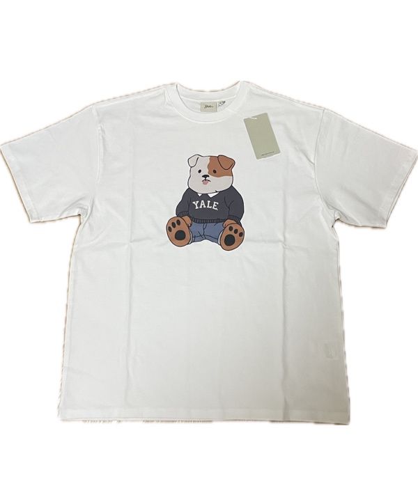 ☆YALE☆ Soft Bulldog Short Sleeve T-ShirtWhite YFM1SS301BWH MUSINSA | YALE Soft Bulldog Short Sleeve T-Shirt_White