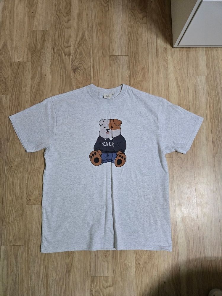 ☆YALE☆ Soft Bulldog Short Sleeve T-ShirtLight Grey YFM1SS3 MUSINSA | YALE Soft Bulldog Short Sleeve T-Shirt_Light Grey