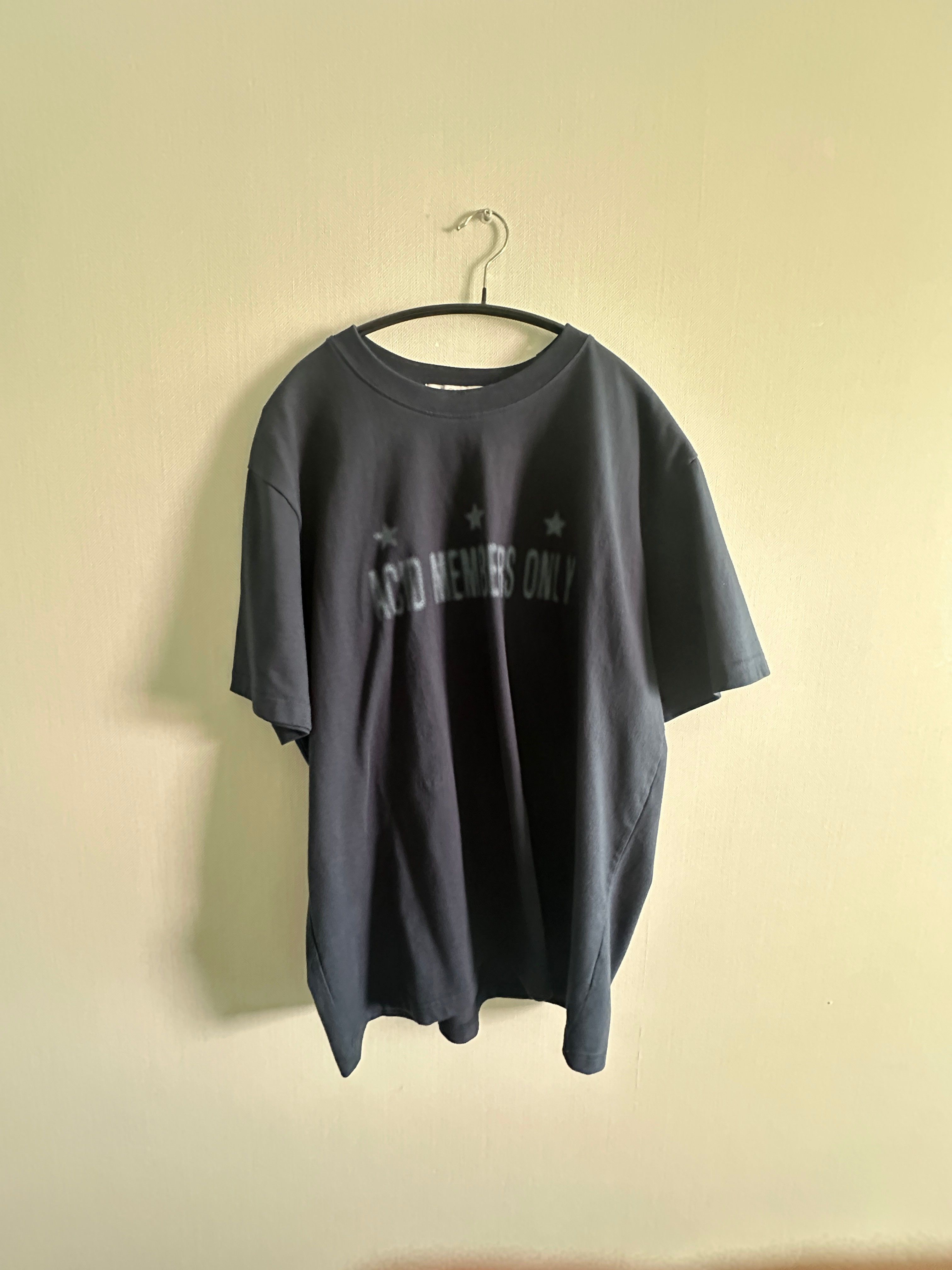 Tシャツ・カットソー [SLOW ACID] Washed Three Star Vintage Short Sleeve T-Shirt MUSINSA | SLOWACID Washed Three Star Vintage Short Sleeve T