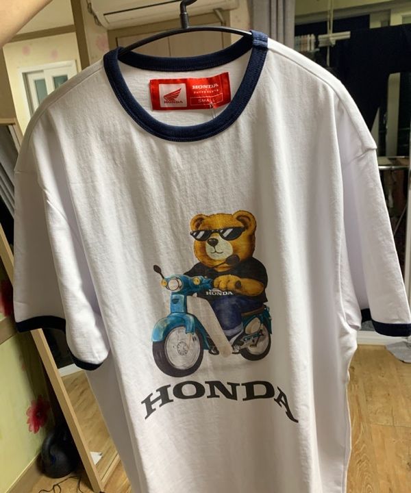 MUSINSA公式 | Honda Motorcycle Honda Bear Ringer T-shirt_White