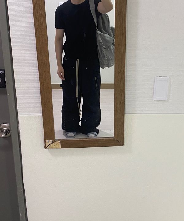 MUSINSA | FLAVORISM VTG Detachable Ripstop Cargo pants (Washed Black)