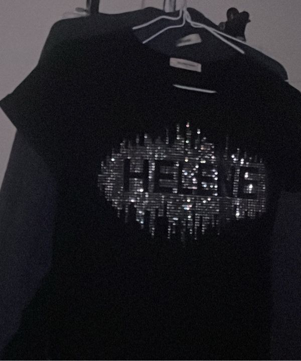 【HELENE PARIS】ONLY Stud Applique Half T-shirt Tシャツ MUSINSA | HELENE PARIS Helene Stud Applique Half T-Shirt [White]
