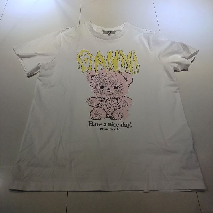 MUSINSA | GANNI Basic Jersey Teddy Relaxed Fit Short Sleeve