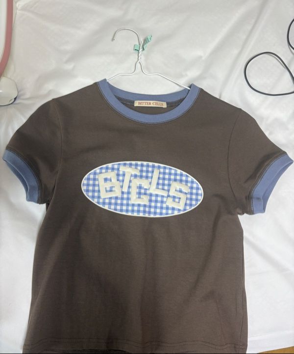 【BITTERCELLS】 Heidi Check Ringer Tee-Brown MUSINSA | BITTERCELLS Heidi Check Ringer Tee-Brown