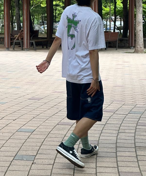 ★2024SS新作★YESEYESEE★Basal 5 Pockets Denim Shorts yeseyesee® :: Basal 5 Pockets Denim Shorts Bleached Indigo