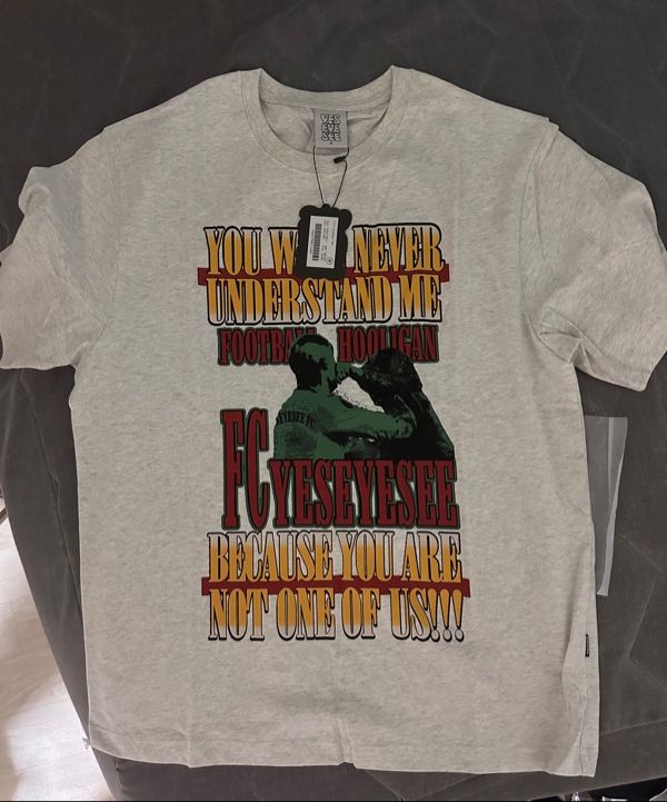 ◆25SS YESEYESEE Y.E.S Hooligan Tee/3色◆ MUSINSA | YESEYESEE Y.E.S Hooligan Tee Charcoal