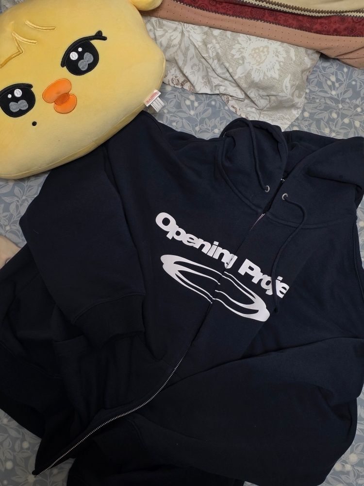 MUSINSA公式 | OPENING PROJECT Identity Hoodie Zip-up - Navy