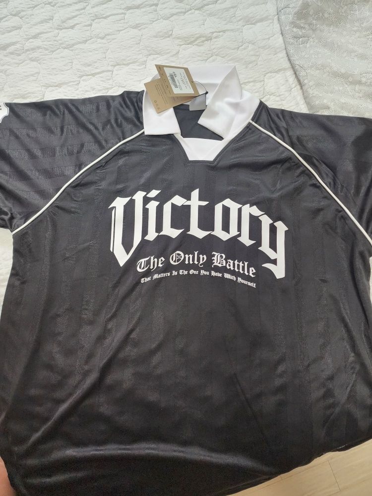 MUSINSA | HDEX Victory Stripe Collar Short Sleeve (Black)