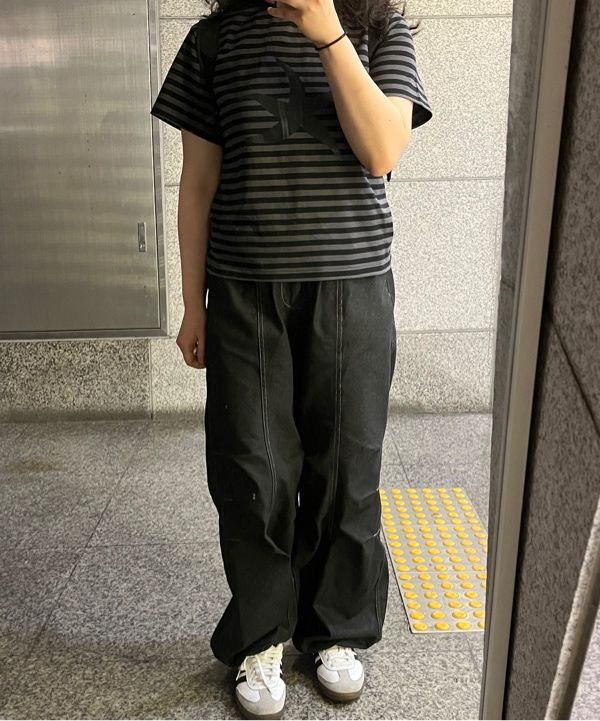 ◆THE COLDEST MOMENT◆ TCM starfish stripe T brown 25040727 TCM starfish stripe T (brown) - thecoldestmoment | 60