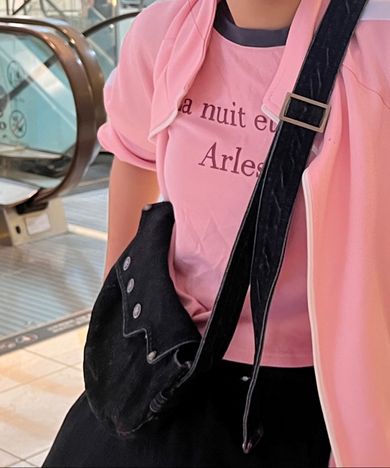 MUSINSA | OPUS 0012 Op. 10 TINY KLEPTO DENIM BAG BLACK