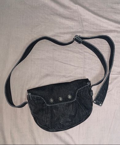 MUSINSA | OPUS 0012 Op. 10 TINY KLEPTO DENIM BAG BLACK