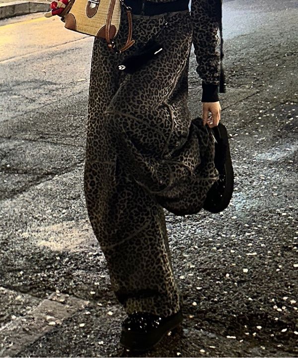 MUSINSA | BADBLOOD Low Edge Convex Jogger - Black Leopard