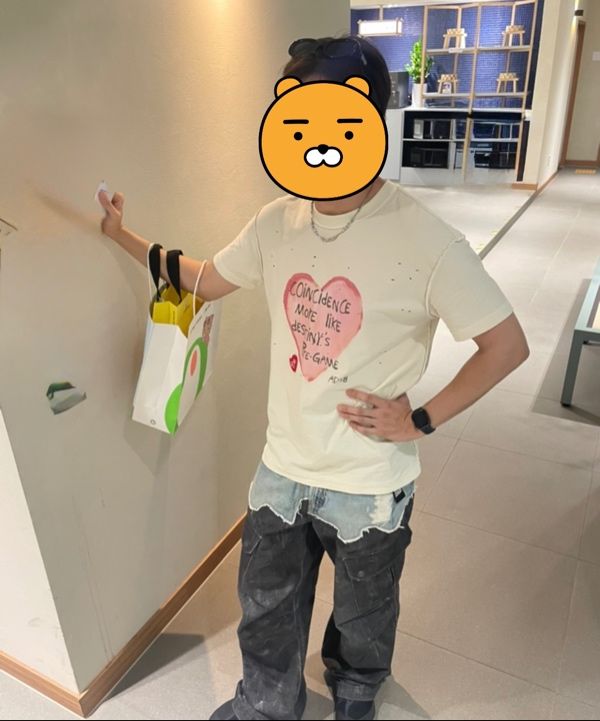 MUSINSA公式 | ANDERSSON BELL Unisex Heart Message T-Shirt