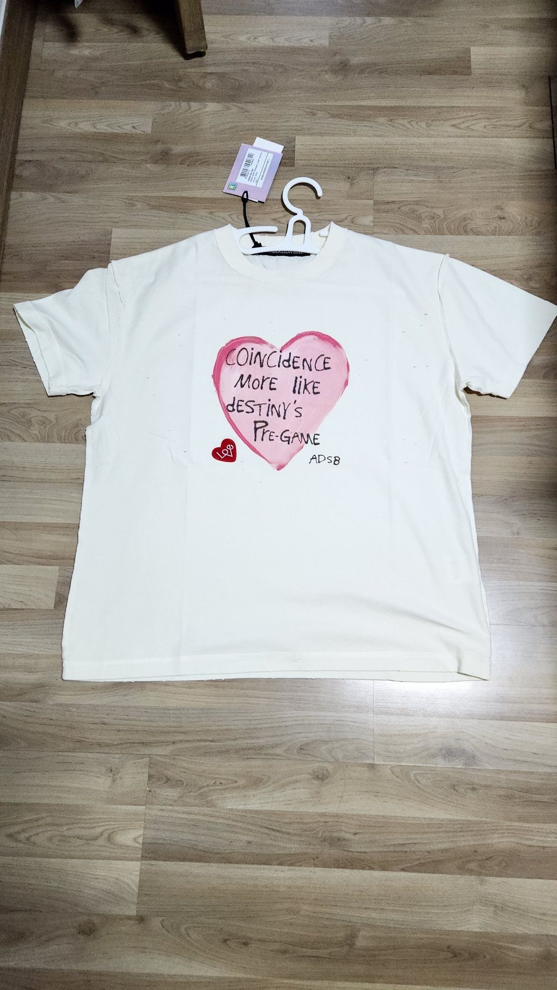 MUSINSA公式 | ANDERSSON BELL Unisex Heart Message T-Shirt
