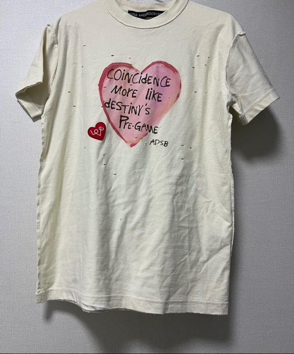 MUSINSA公式 | ANDERSSON BELL Unisex Heart Message T-Shirt