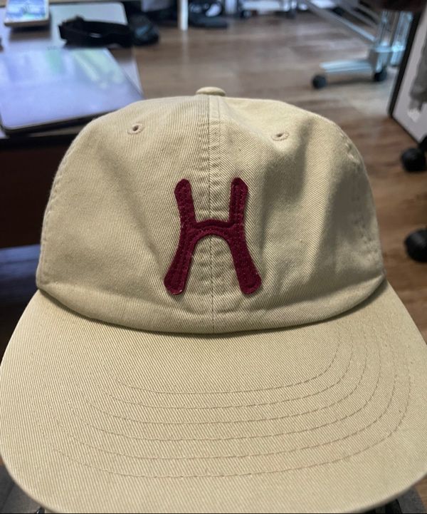 MUSINSA | HELLO SUNRISE H Logo Cotton Relaxed Fit 6Panel