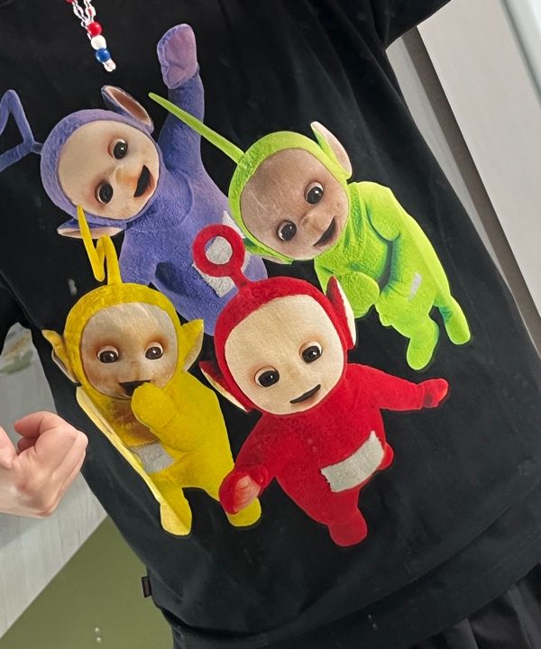 Tシャツ・カットソー LAUGHER Teletubbies Poringer T-Shirt White TE39 MUSINSA公式 | LAUGHER [Teletubbies] Classic T-Shirt - Black