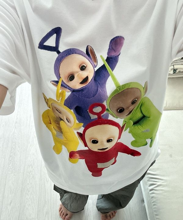 MUSINSA公式 | LAUGHER [Teletubbies] Classic T-Shirt - Black