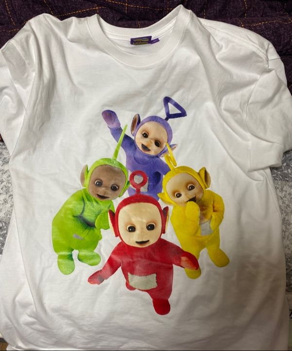 Tシャツ・カットソー LAUGHER Teletubbies Classic T-Shirt Pink TE8 MUSINSA | LAUGHER [Teletubbies] Classic T-Shirt - Pink