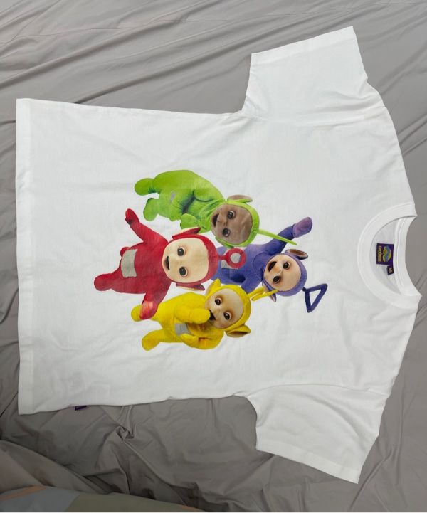 Tシャツ・カットソー LAUGHER Teletubbies Classic T-Shirt Pink TE8 MUSINSA | LAUGHER [Teletubbies] Classic T-Shirt - Pink