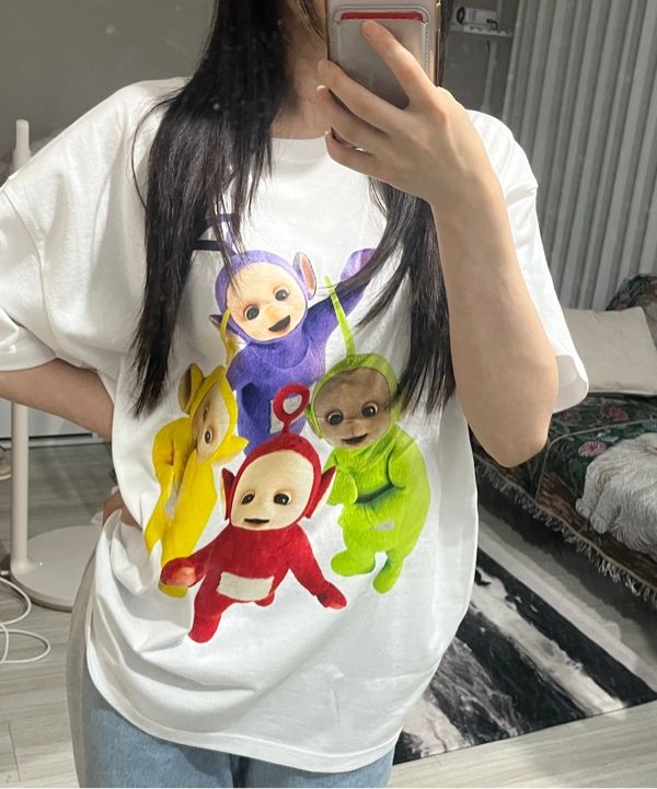 Tシャツ・カットソー LAUGHER Teletubbies Classic T-Shirt White TE7 MUSINSA公式 | LAUGHER [Teletubbies] Classic T-Shirt - White