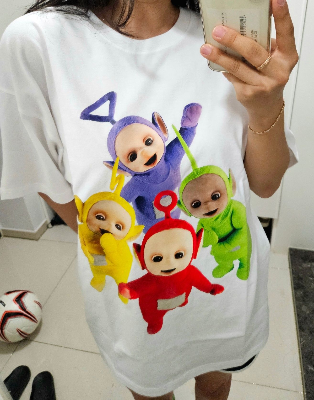 Tシャツ・カットソー LAUGHER Teletubbies Classic T-Shirt White TE7 MUSINSA公式 | LAUGHER [Teletubbies] Classic T-Shirt - White