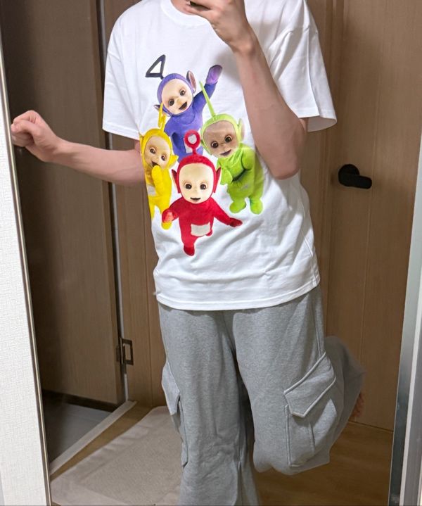 MUSINSA公式 | LAUGHER [Teletubbies] Classic T-Shirt - Black