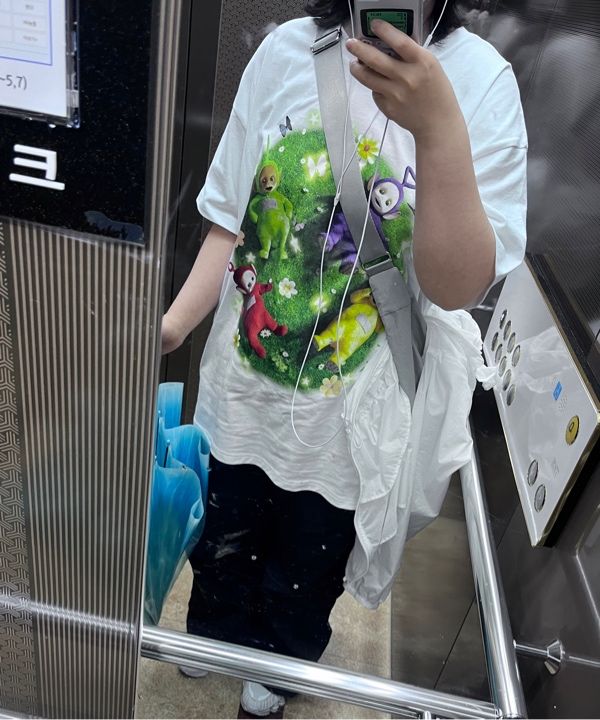 Tシャツ・カットソー LAUGHER Teletubbies Garden Toby T-Shirt White TE23 MUSINSA | LAUGHER [Teletubbies] Garden Tubby T-shirt - White