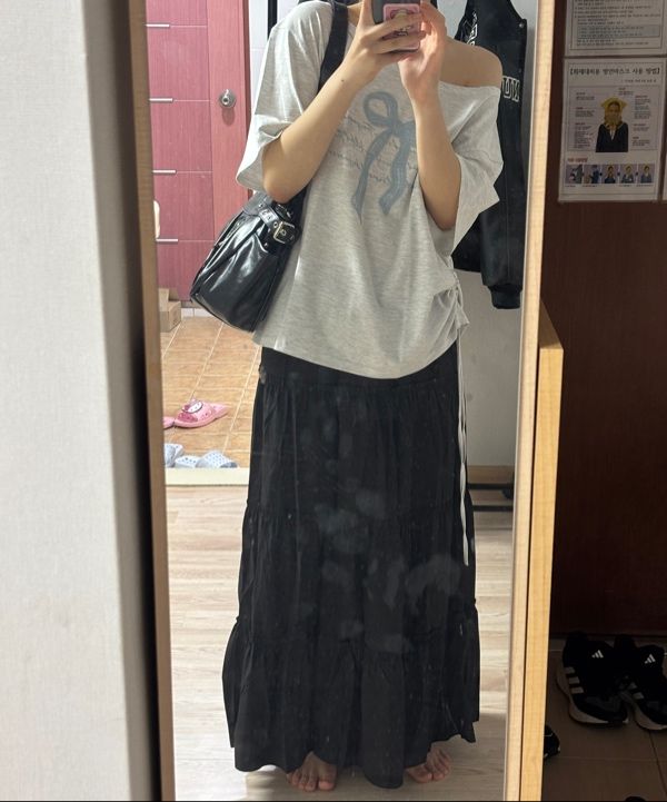 Tシャツ・カットソー ILLIGO Ribbon shirring off-shoulder t-shirt 5BMR0221 RIBBON SHIRRING OFF-SHOULDER T-SHIRT WHITE - illigo | 60
