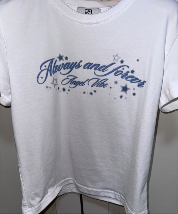 ★ILLIGO★ Lettering Overfit T-Shirt White 25SMTOP25WH MUSINSA | ILLIGO Star Lettering Fitted T-Shirt White Blue