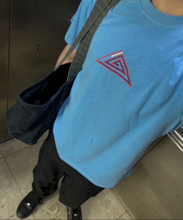 ★thisisneverthat★ Spiral Triangle Tee Blue TN251TTSST08BLU MUSINSA | thisisneverthat® Spiral Triangle Tee Blue