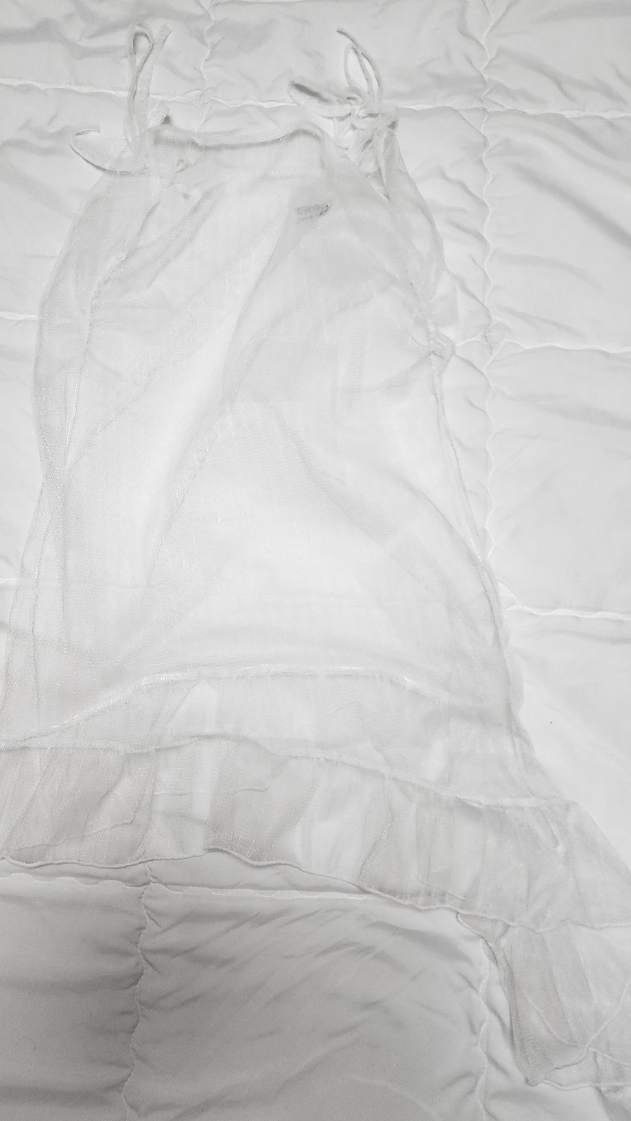 ワンピース Lace shirring layered one-piece WHITE F25QD815 MUSINSA | FANCY CLUB Lace shirring layered one-piece (WHITE