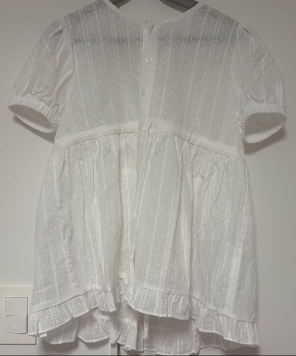 MUSINSA公式 | FANCY CLUB Shirring Puff Blouse (WHITE) F25QB115